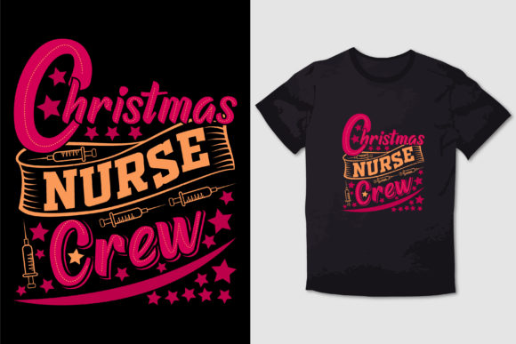 CHRISTMAS T-SHIRT DESIGN CHRISTMAS NURSE