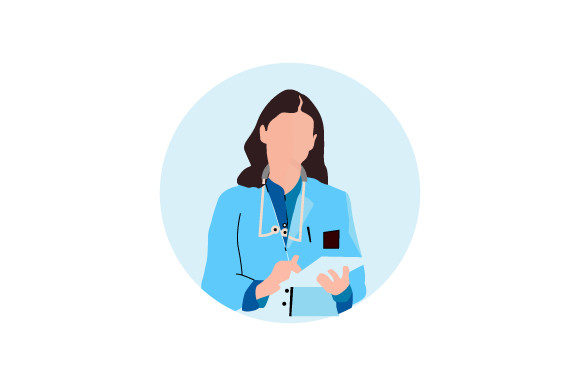 Doctor Glyph Icon: Graphics for Medical Crafting