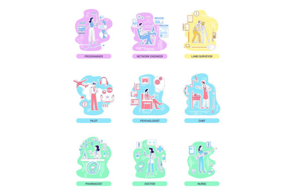 Medical and IT Illustrations for Business Graphics