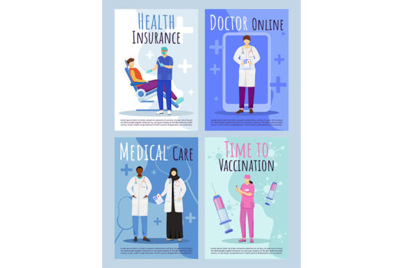 Medical Care Brochure Template Set: Graphics for Professional Branding