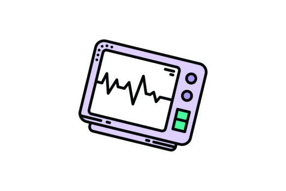 Medical Monitor Graphics for Handmade Creations