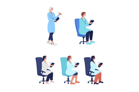 Medical Professionals Characters Set