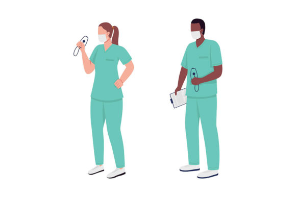 Medical Workers Flat Character Set: Graphics and Illustrations for Real Content