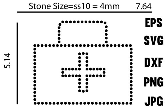 Nurse Rhinestone Template: Graphics for Print Templates