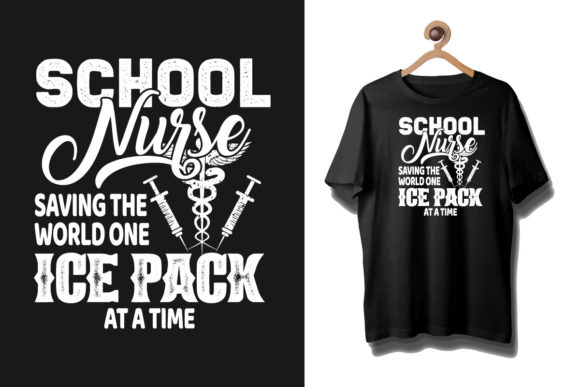 Nurse Typography T Shirt Graphics