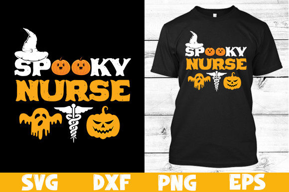 Spooky Nurse Halloween T Shirt Design