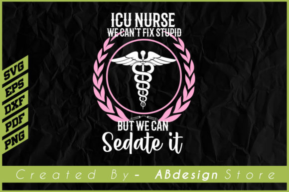 T-shirt Design for ICU Nurse Sublimation